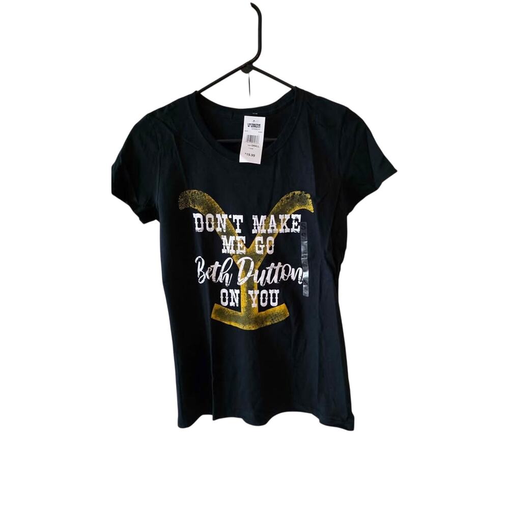 Yellowstone Beth Dutton Graphic Tee Womens Small NWT Short Sleeve Cotton